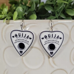 🔥LAST PAIR🔥 Black Cat Ouija Drop Earrings